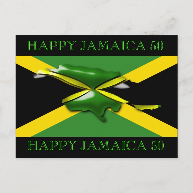 Jamaica 50 Celebration Postcard (Front)