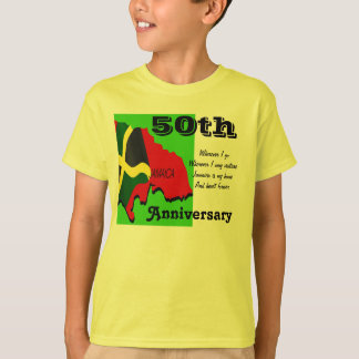 Jamaica 50th anniversary kids t-shirts
