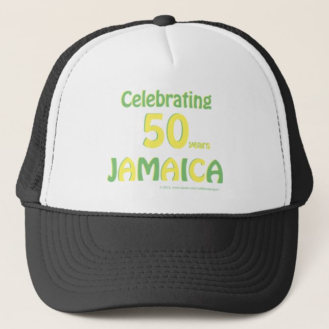 Jamaica 50th Anniversary Trucker Hat (Front)