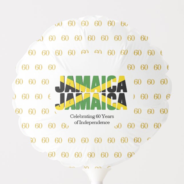 JAMAICA 60th Anniversary Independence Balloon (Front)