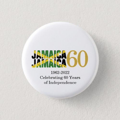 JAMAICA 60th Anniversary Independence Button