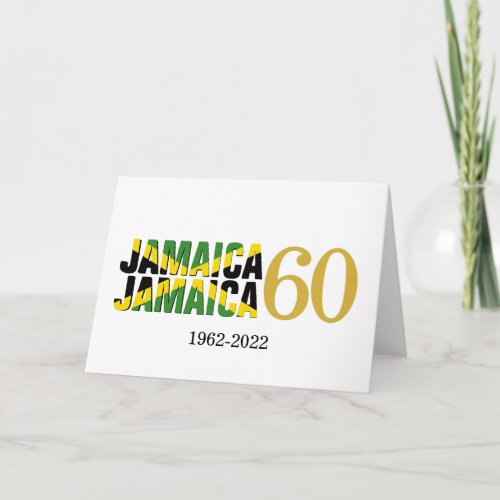 JAMAICA 60th Anniversary Independence Card
