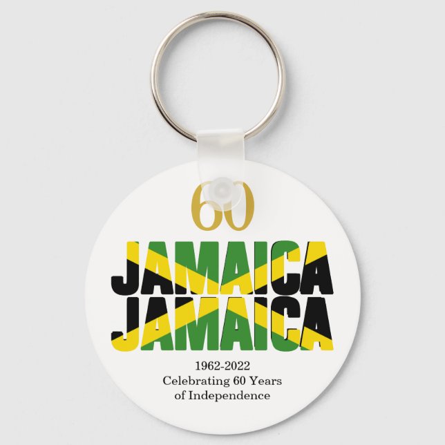 JAMAICA 60th Anniversary Independence Keychain (Front)
