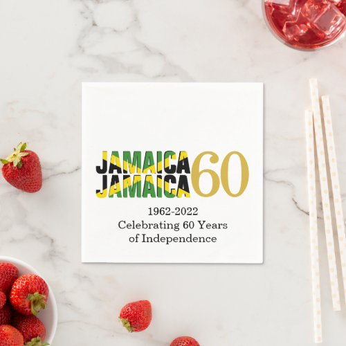 JAMAICA 60th Anniversary Independence Paper Napkins