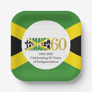 JAMAICA 60th Anniversary Independence Paper Plates