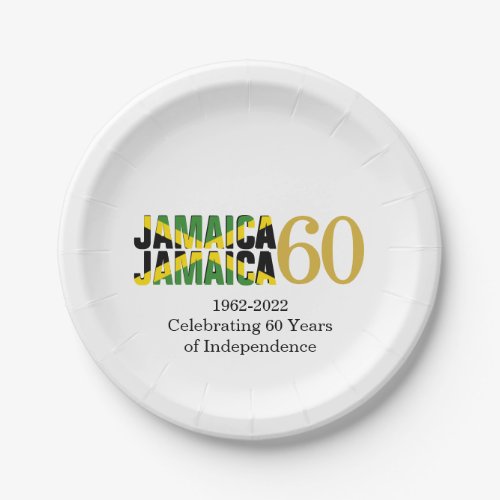 JAMAICA 60th Anniversary Independence Paper Plates