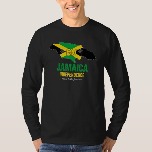 Jamaica 60th Celebration Independence Proud Jamaic T-Shirt (Front)