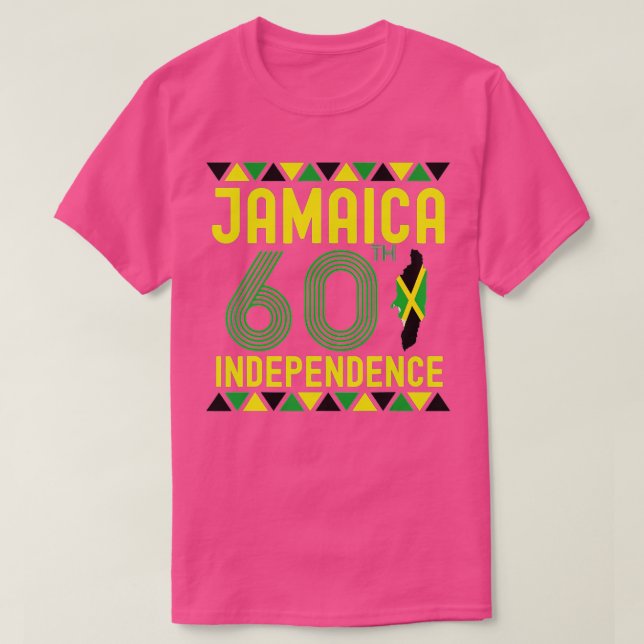 Jamaica 60th independence Day 1962 2022 Proud To B T-Shirt (Design Front)