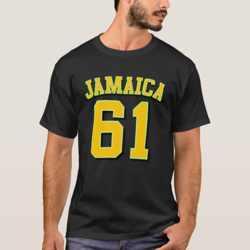 JAMAICA 61 Independence Day 2023 Jamaican Flag Clo T_Shirt