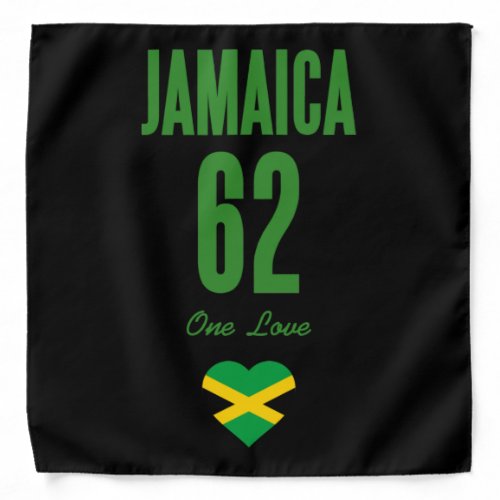 Jamaica 62 One Love Jamaican Flag Bandana