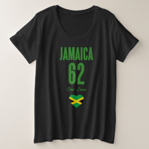 Jamaica 62 One Love Jamaican Flag Plus Size T-Shirt