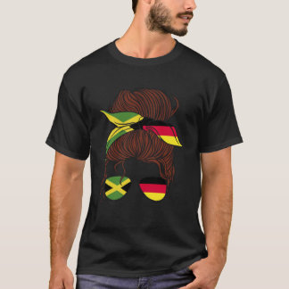 Jamaica and Germany Mix Half Jamaican half German T-Shirt