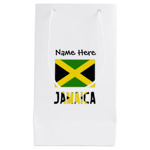 Jamaica and Jamaican Flag with Your Name Small Gift Bag