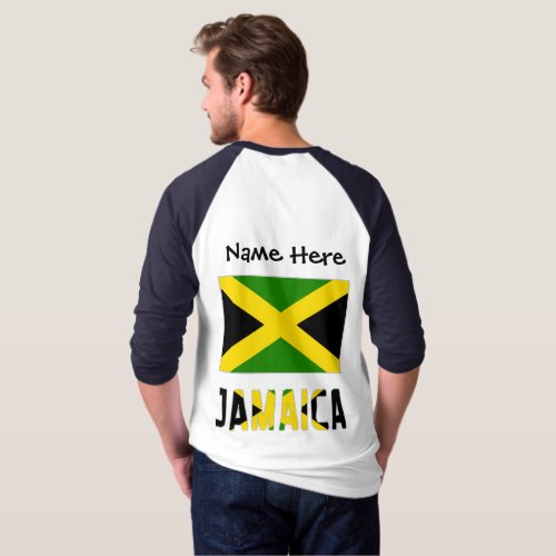 Jamaica and Jamaican Flag with Your Name T_Shirt