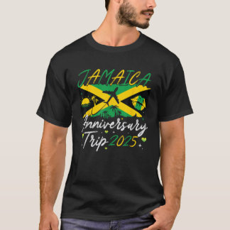 Jamaica Anniversary Trip 2025 Couple Summer Vacati T-Shirt