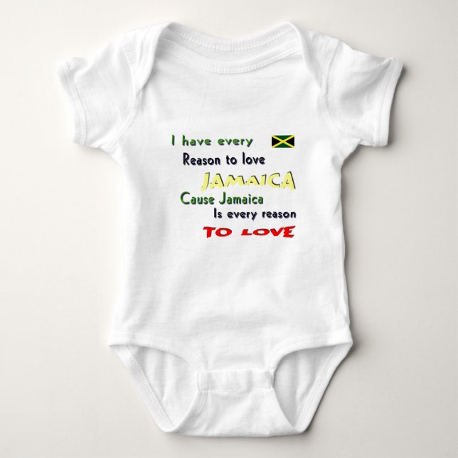 jamaica baby bodysuit (Front)