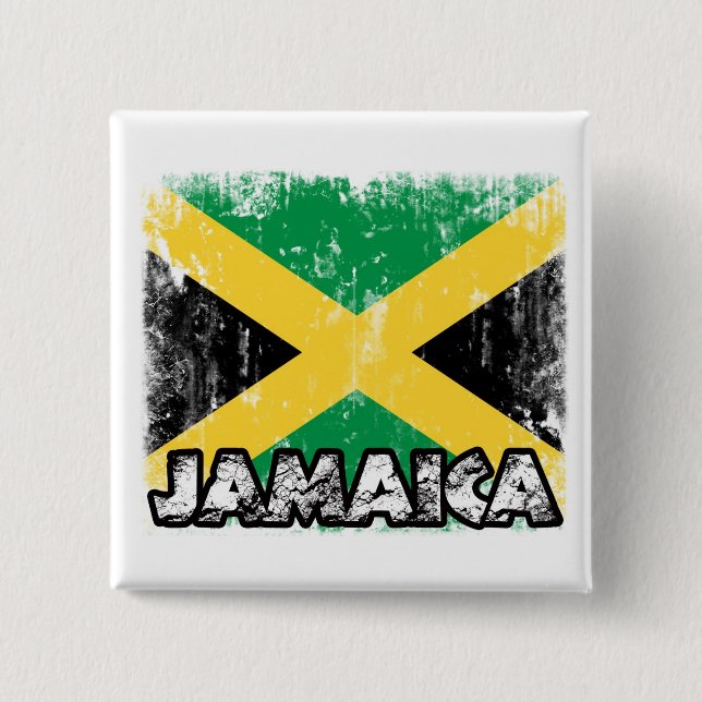 Jamaica Badge Pinback Button (Front)