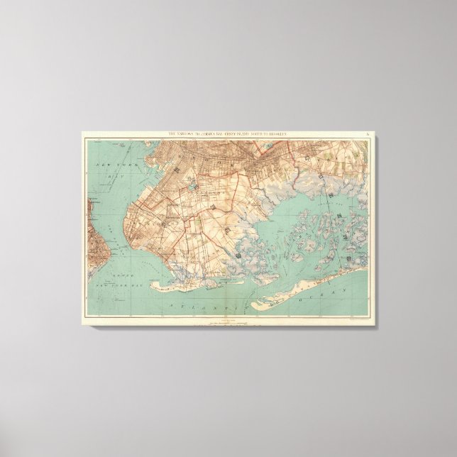 Jamaica Bay and Brooklyn Canvas Print (Front)