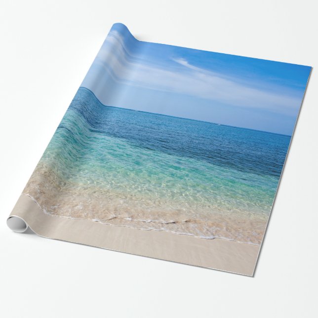 Jamaica Beach Wrapping Paper (Unrolled)