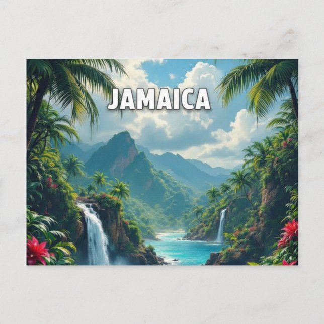 Jamaica beautiful cove postcard (Front)