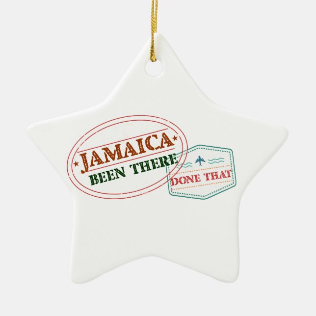 Jamaica Been There Done That Ceramic Ornament (Front)