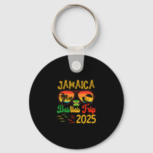 Jamaica Besties Trip 2025 Best Friend Vacation Jam Keychain
