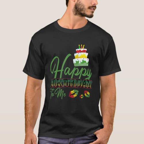 Jamaica Birthday Cake Happy Birthday To Me 3 T_Shirt