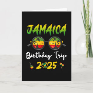 Jamaica Birthday Trip 2025 Funny Family Vacation U Card