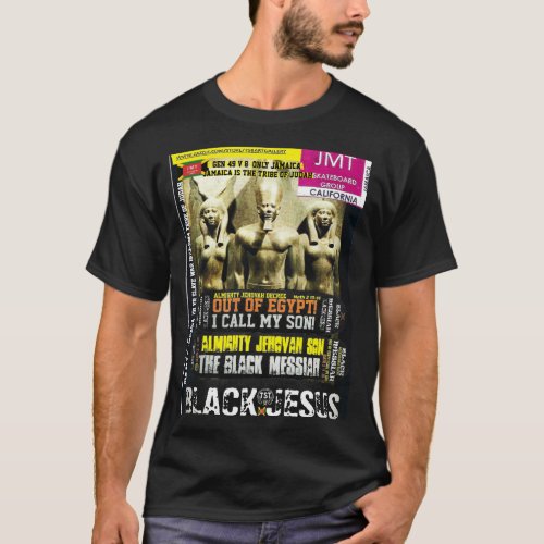 JAMAICA BLACK MESSIAH Basic Dark T_Shirt
