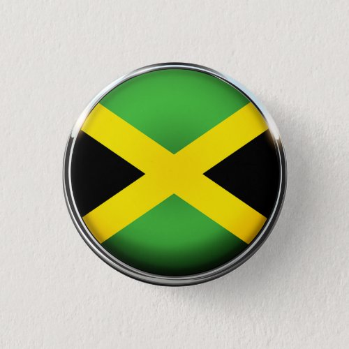 JAMAICA BLACK YELLOW GREEN FLAG BUTTON