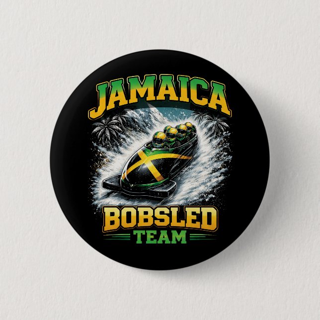 Jamaica Bobsled Team Button (Front)
