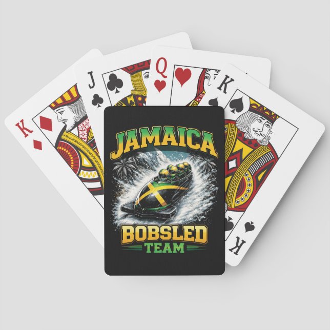Jamaica Bobsled Team Poker Cards (Back)