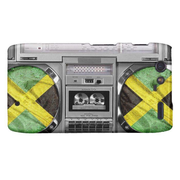 Jamaica boombox motorola droid RAZR case