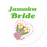 Jamaica Bride Classic Round Sticker