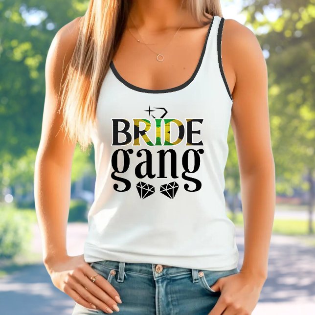Jamaica Bride Gang Bridesmaids Bachelorette Party Tank Top (jamaica bride gang bachelorette party tank top for women)