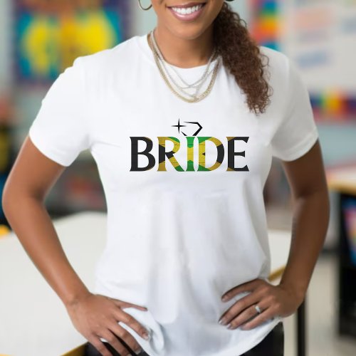 Jamaica Bride Jamaican Wedding Bachelorette Party T_Shirt