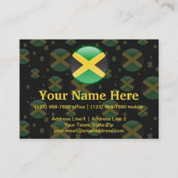 Jamaica Bubble Flag Business Card by representshop at Zazzle