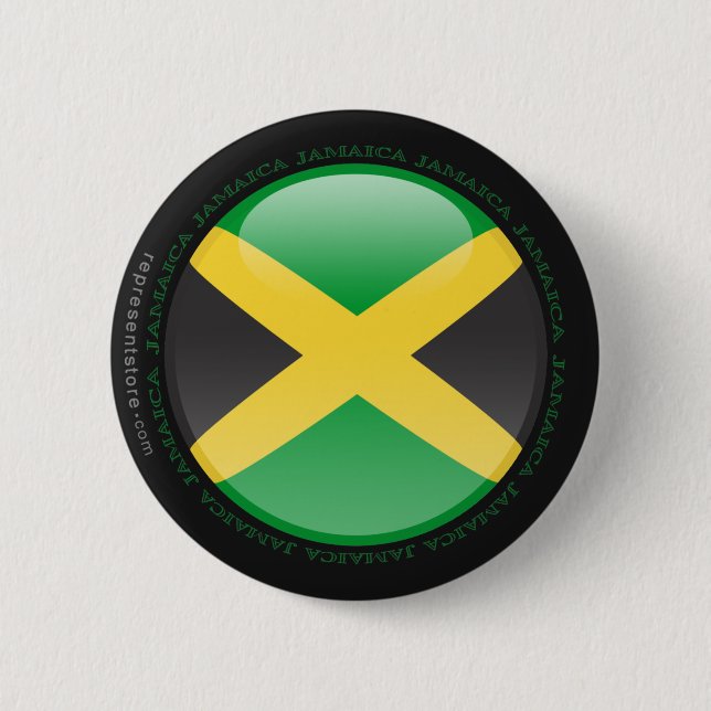 Jamaica Bubble Flag Button (Front)