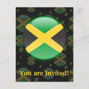 Jamaica Bubble Flag Invitation