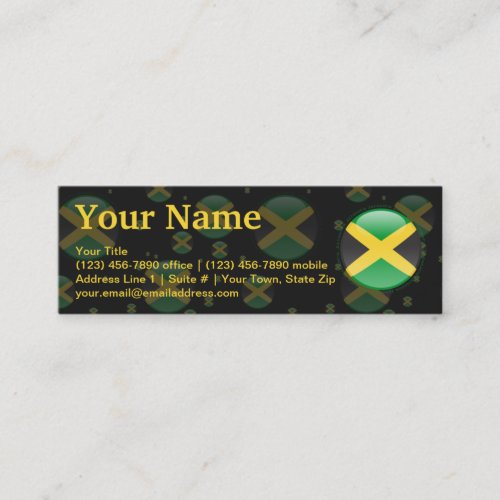 Jamaica Bubble Flag Business Card