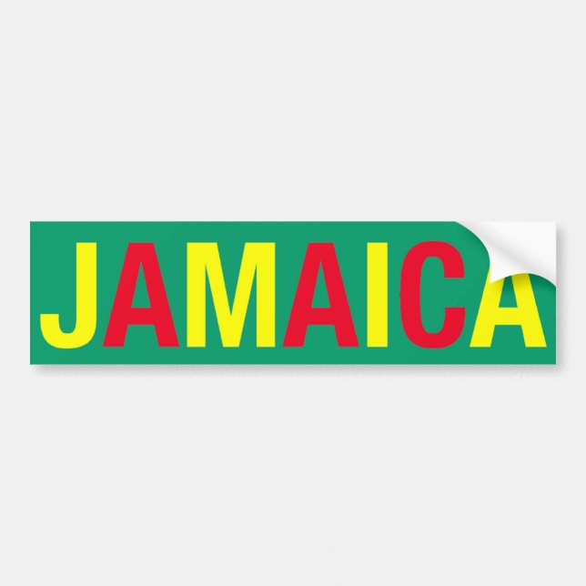 JAMAICA! BUMPER STICKER (Front)