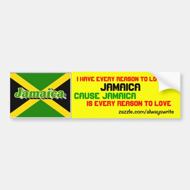 jamaica bumper sticker (Front)