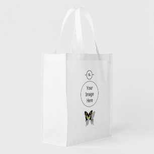 Jamaica Butterfly Shadow Monogram Grocery Bag