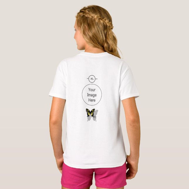 Jamaica Butterfly Shadow Monogram T-Shirt (Back Full)