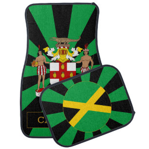 Jamaica Car Floor Mat & Jamaican Flag / Patriots