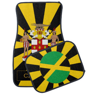 Jamaica Car Floor Mat & Jamaican Flag / Patriots