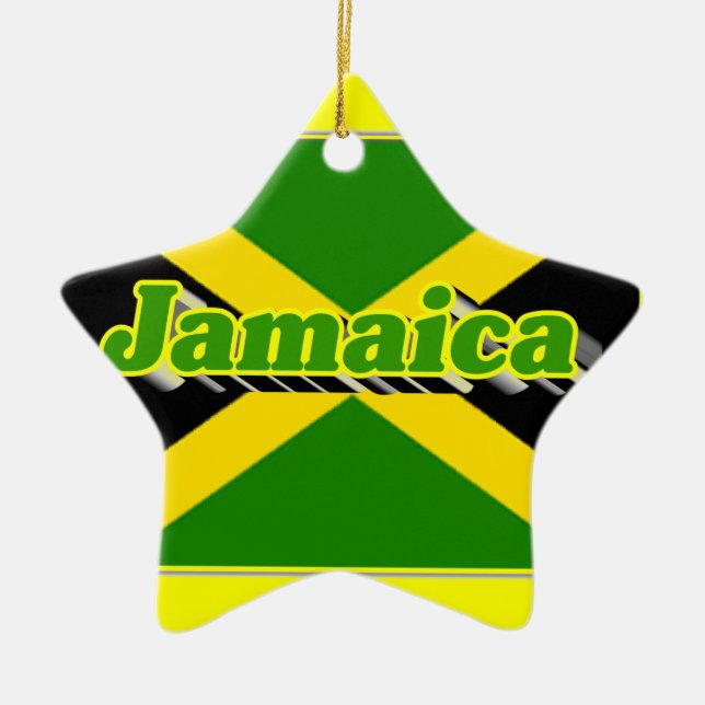 Jamaica Ceramic Ornament (Front)