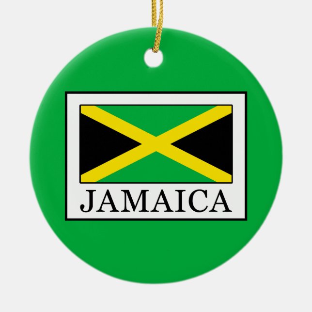 Jamaica Ceramic Ornament (Front)