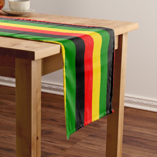Jamaica Christmas Colors Short Table Runner (In Situ)