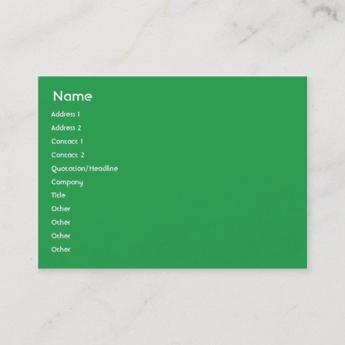 Jamaica - Chubby Business Card